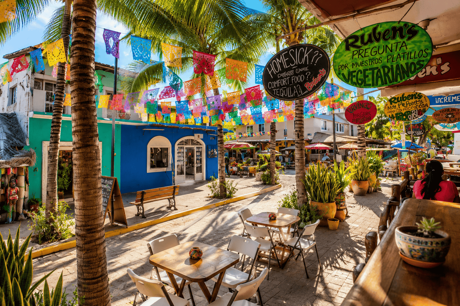Vue de Sayulita, Riviera Nayarit, Mexique.