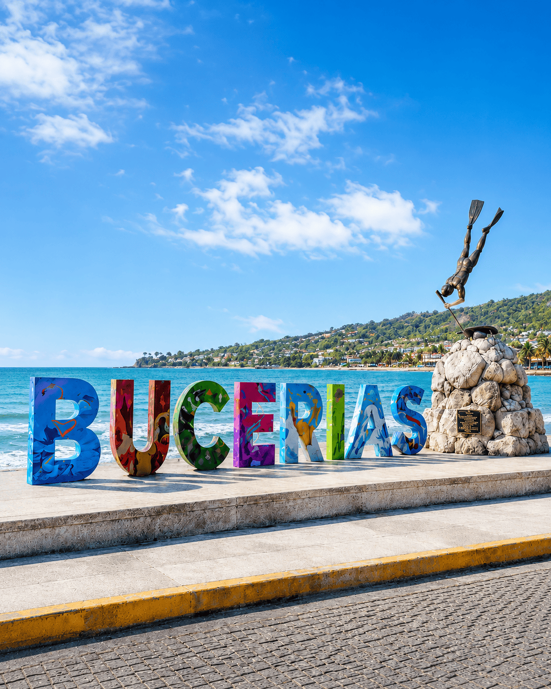 Vue de Bucerías, Riviera Nayarit, Mexique